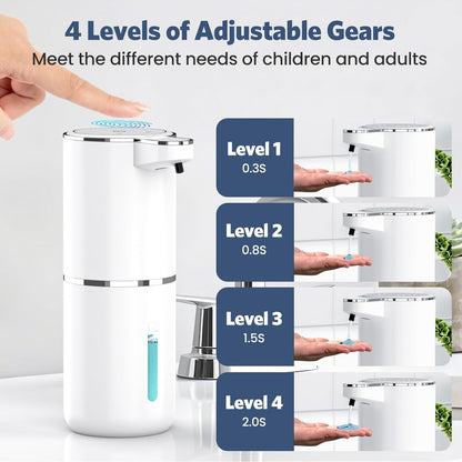 Dispenser di sapone intelligente con sensore: igienico e senza contatto.