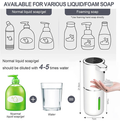 Dispenser di sapone intelligente con sensore: igienico e senza contatto.